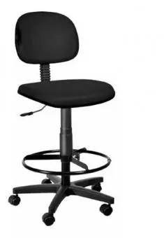 Cadeira  Caixa Secretária  Giratória com Apoio de Pé - Código 4